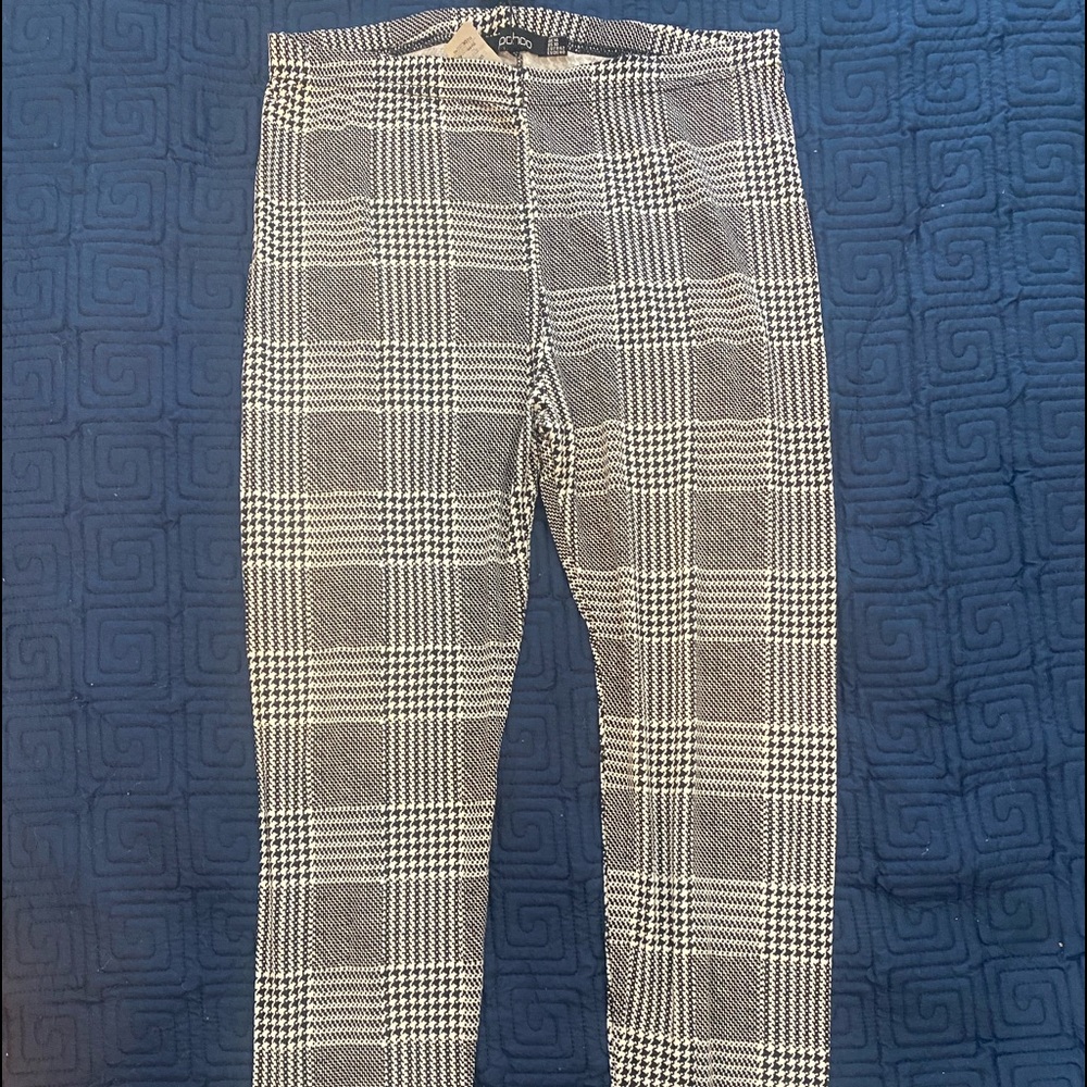 Womens L Plaid Dress Pants
